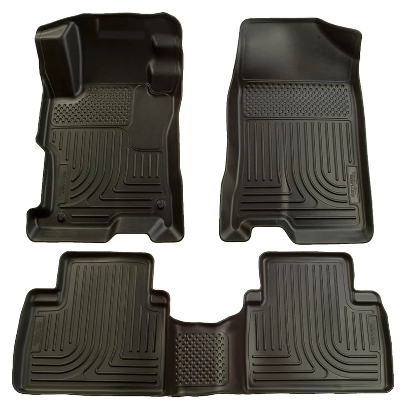 Husky Liners 98601 Fits 2007-12 Nissan Altima 4 Door Weatherbeater Front & 2nd Seat Floor Mats, Black