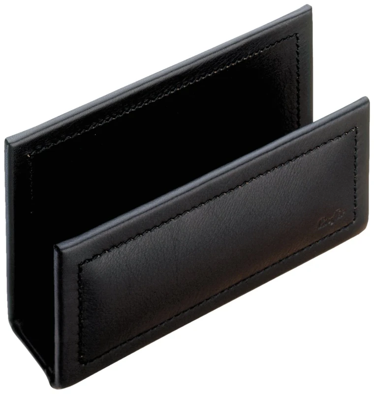 Läufer Ambiente Modena 33016–Letter Holder 16 x 6.5 x 8.5 CM, Genuine Leather, Black