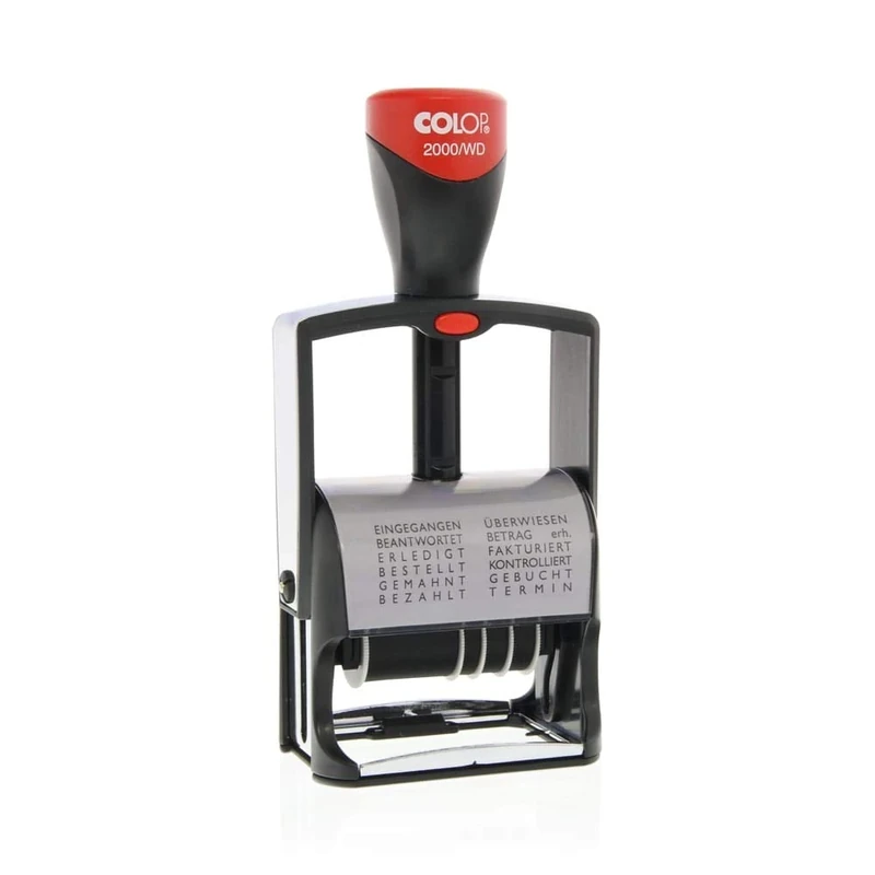 Colop 2355102000 Word Strip-Date Stamp 2000/WD 43 x 10 mm Black Ink Pad