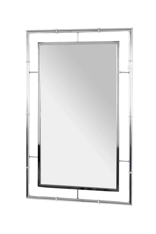 HAKU Möbel Mirroir Chrome, Metal, Mirror - Size: W 50 cm X H 80 cm X D 3 cm, Style: Modern
