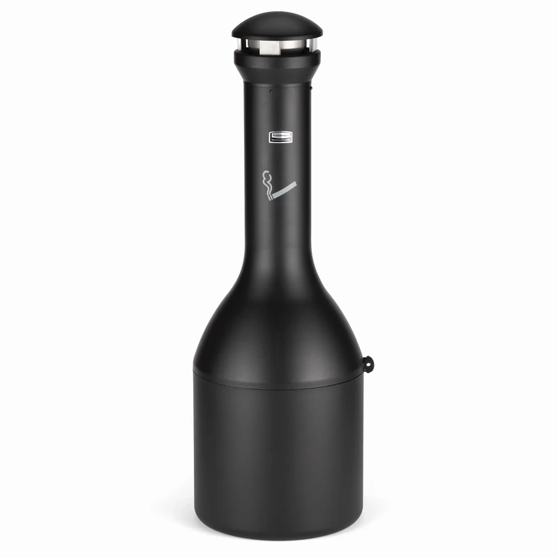 Rubbermaid Infinity Genie Smoking Receptacle - Black