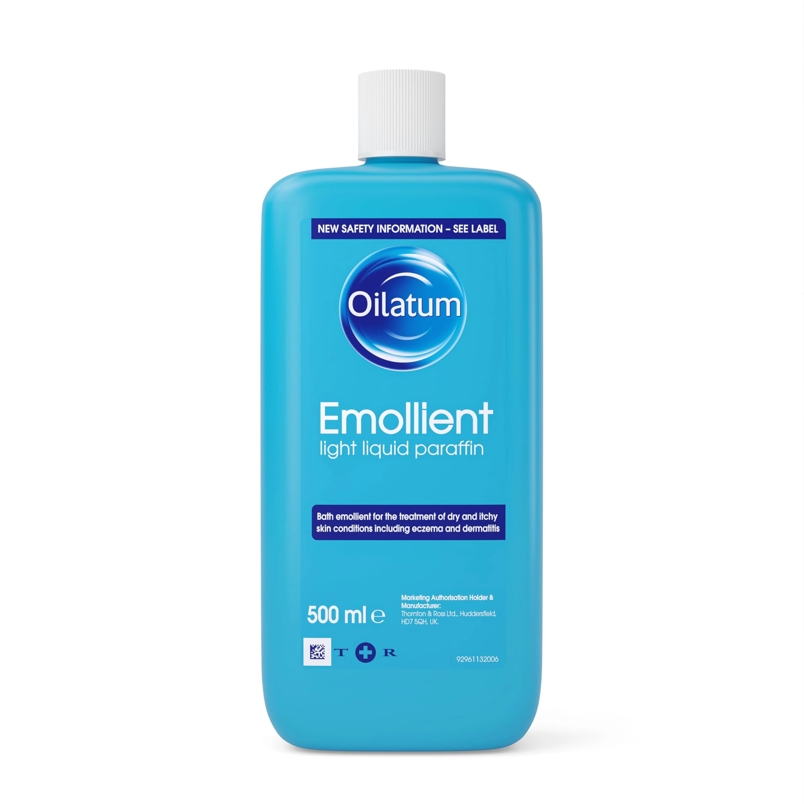 Oilatum Emollient Bath Liquid for Eczema, Psoriasis and Dry Skin Conditions, Soothing Formula for Sensitive Skin, Hydrating Relief for Itchy, Irritated Skin, 1 x 500ml