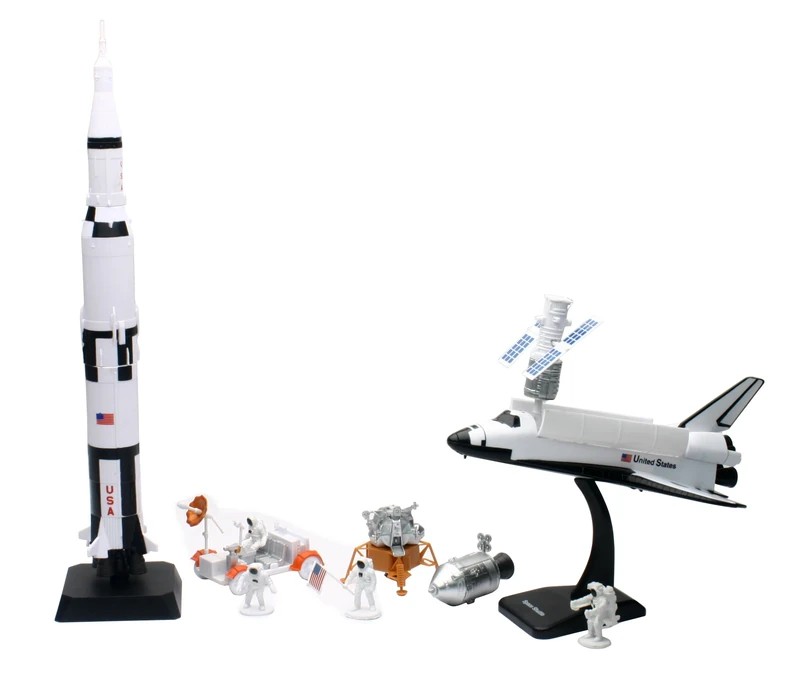 NewRay 20425-SS Adventure Model Space Rocket Set