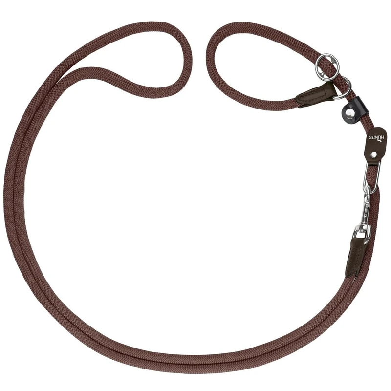 Hunter Freestyle Retriever Leash, 10 mm Diameter x 260 cm Length, Brown