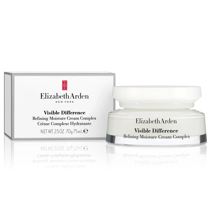 Elizabeth Arden Visible Difference Refining Moisture Cream Complex for Face, 75ml, Rich Emollient Formula, for Anti-Ageing & Tired Skin, Unisex