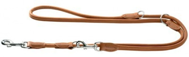 Hunter Round and Soft Elk Skin Training Lead, Small, Brown - Image 1