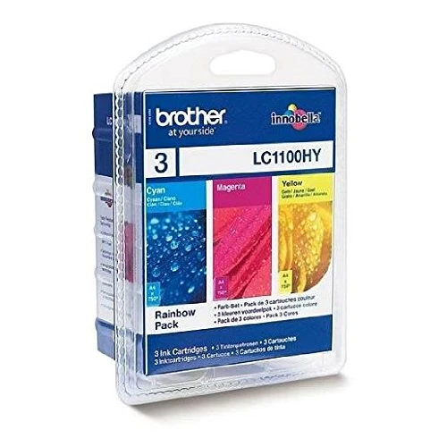 Brother LC1100HYRBWBP Inkjet Cartridge ValuePack Cyan, Magenta, Yellow