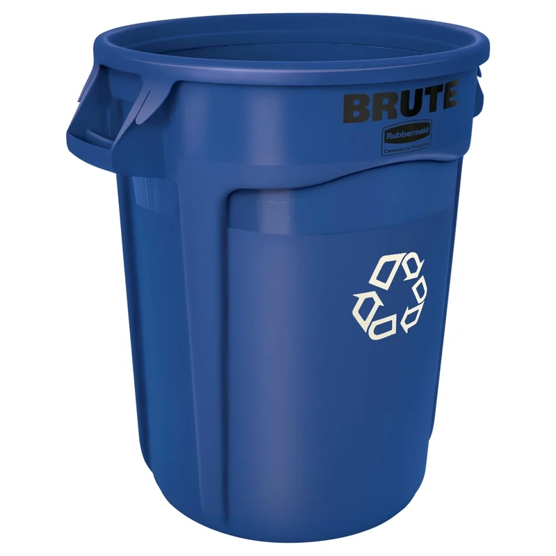 Rubbermaid Commercial Products Vented Brute Round Container 121 Litre Blue FG263273BLUE