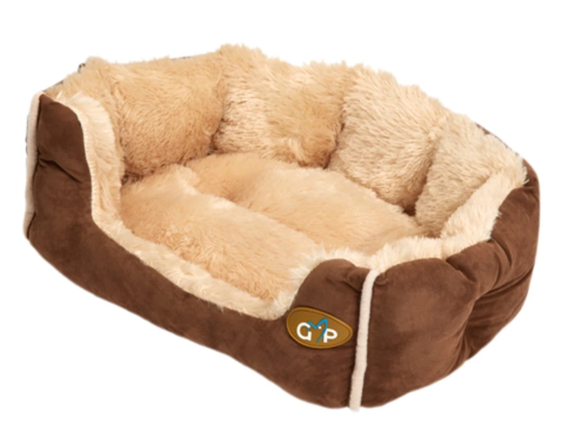Gor Pets Nordic Soft Snuggle Dog Cat Bed Washable - 32 inch (Brown )