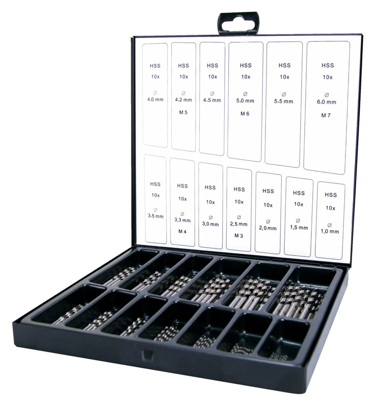 Terrax A214195 Spiral Drill Bit Set 130 Piece HSS-G (Ground High-Speed Steel)