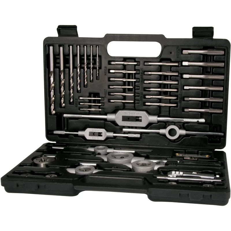 TERRAX A245021 - Juego herramientas de roscar 45 piezas - Estuche metálico