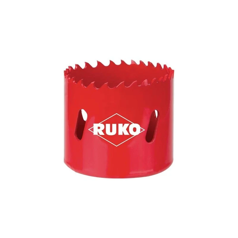 Ruko HSS Bi-Metal Hole Saw with Varied Toothing, Red Finish, 140 mm Diameter, R106140