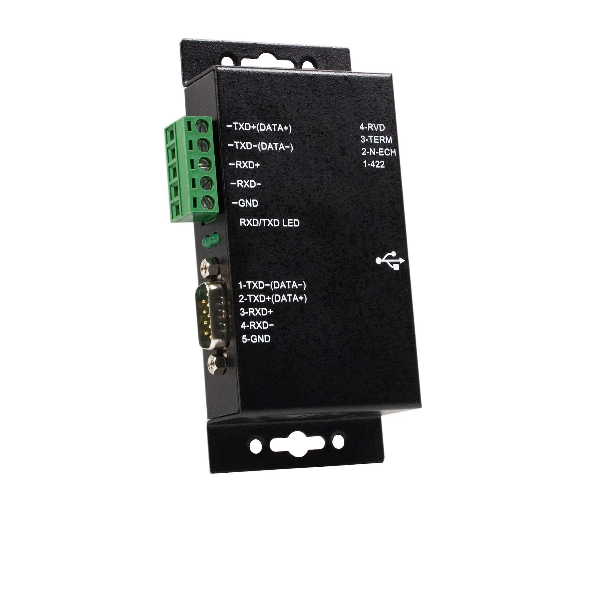 StarTech.com 1 Port Metal Industrial USB to RS422/RS485 Serial Adapter with Isolation , TAA (ICUSB422IS)