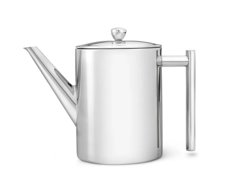 Bredemeijer Teapot Minuet Cylindre Metal 1.2 literre, Silver