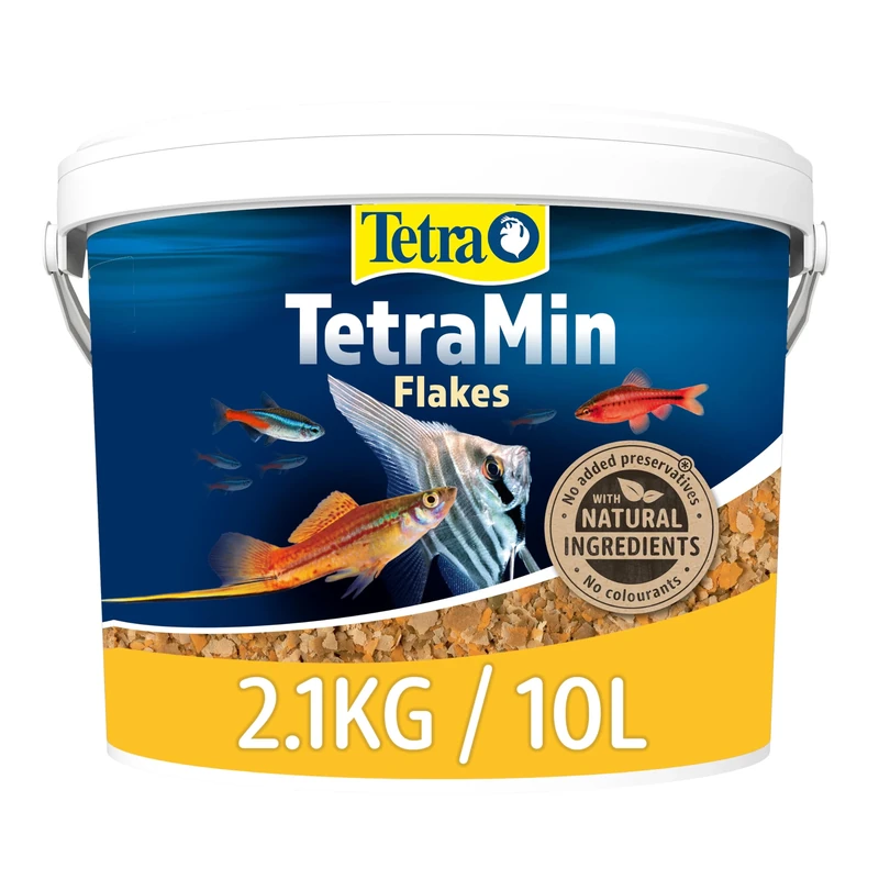 Tetra Min Fish Food, Complete Food for All Tropical Fish for Health, Colour and Vitality, 10 Litre