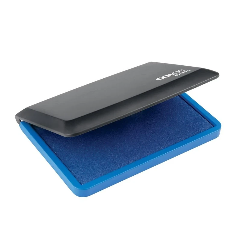 COLOP Micro 2 Blue Rubber Stamp Ink Pad. Measures 110x70mm. Best Ink Pad for Home, Office, and Crafting Use. Water-Based, Non-Toxic, Document-Proof and Vegan Friendly.