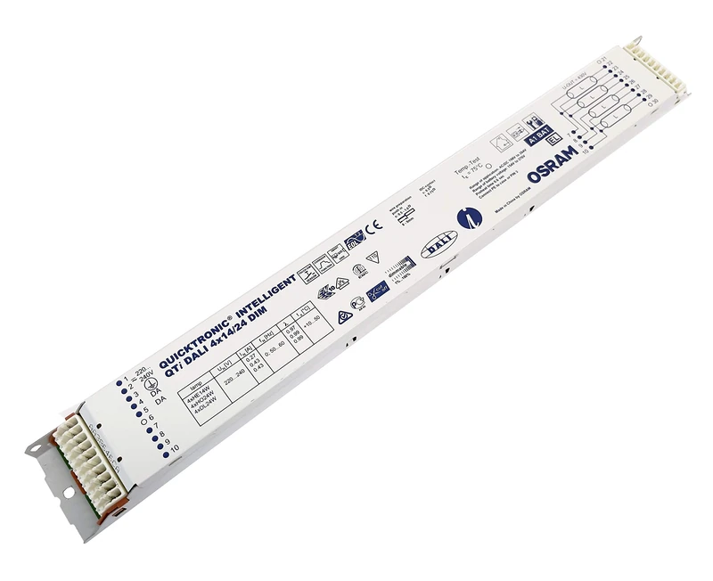 OSRAM Electronic Control Gears (ECG), QUICKTRONIC Intelligent DALI DIM T5, ECG LL 16mm DIM DALI, QTIDALI 4X14/24/220-240 DIM
