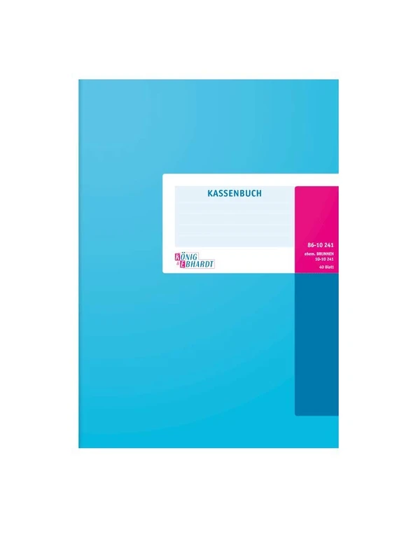 König & Ebhardt 8610241/Cash Account Book (A4, Proceeds/outputs, 3 Columns, 80g/m²; 40 Sheets Wire Binding)