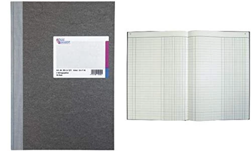 König & Ebhardt 861452388 Accounts Book with Columns, A4 with Fixed Header, 80 GSM