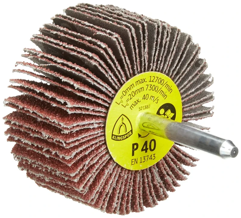KLINGSPOR small grinding mop KM 613, 60 x 30 x 6 mm, 1 pieces, grain 40, 13050