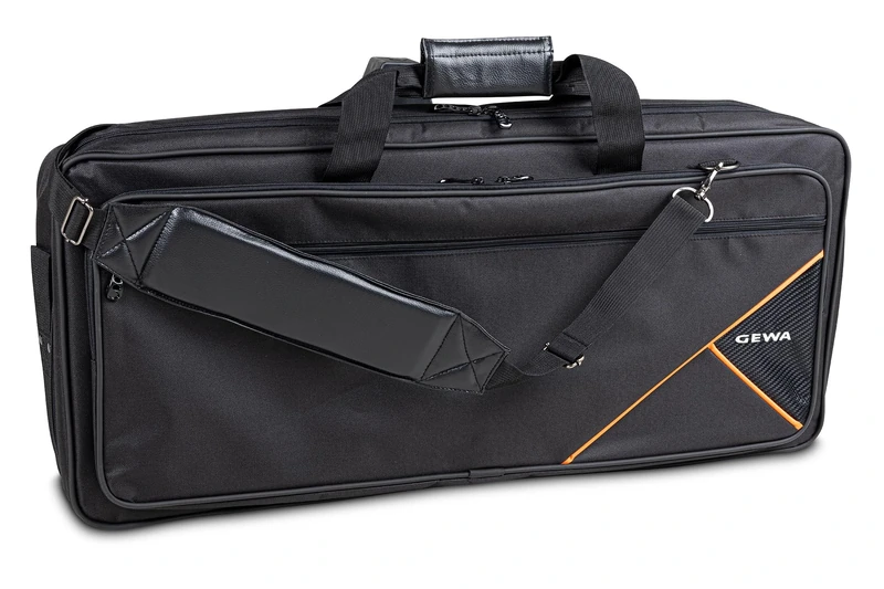 GEWA Keyboard Gig-Bag Premium, E 75x31x9 cm, Tear and Water-Resistant, Cordura 600 Denier, High-Density Foam Padding, Fibreglass Reinforcement, Metal Carabiner, Name Tag, Soft Carrying Handle