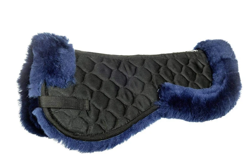 HKM Real Lambskin Saddle Cushion Dark Blue