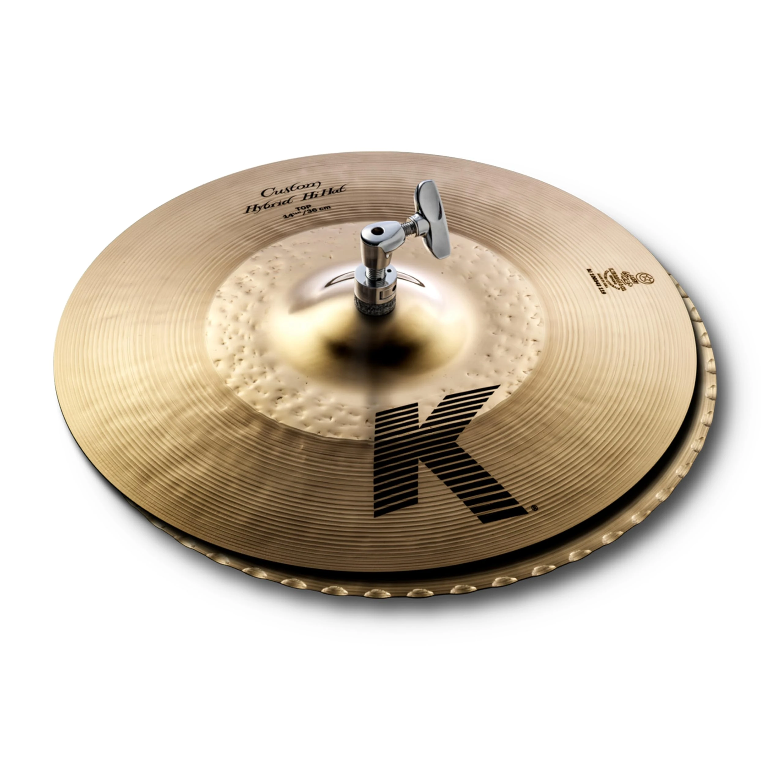 Zildjian K Custom Series - 14 1/4 Inch Hybrid Hi-Hat Cymbals - Pair ,Multi Colour