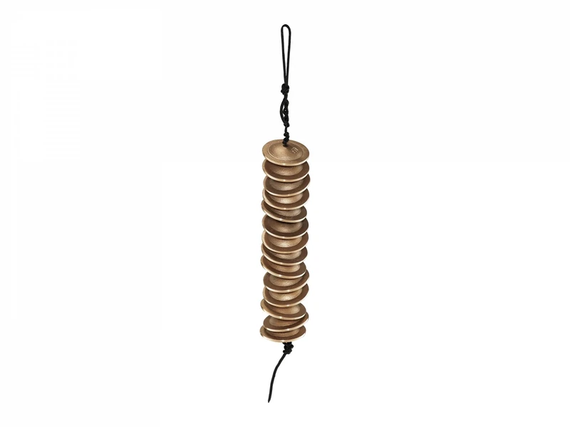 Meinl Percussion Hanging Finger Cymbals - Hand-played Jingle Instrument - 14 Small Bronze Cymbals, 2.625 Inches - Bronze, Natural (FICY-14)
