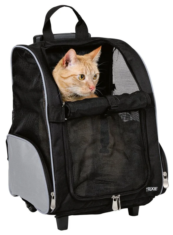 Trixie Nylon Trolley, 36 ﾗ 50 ﾗ 27 cm, Black/ Grey