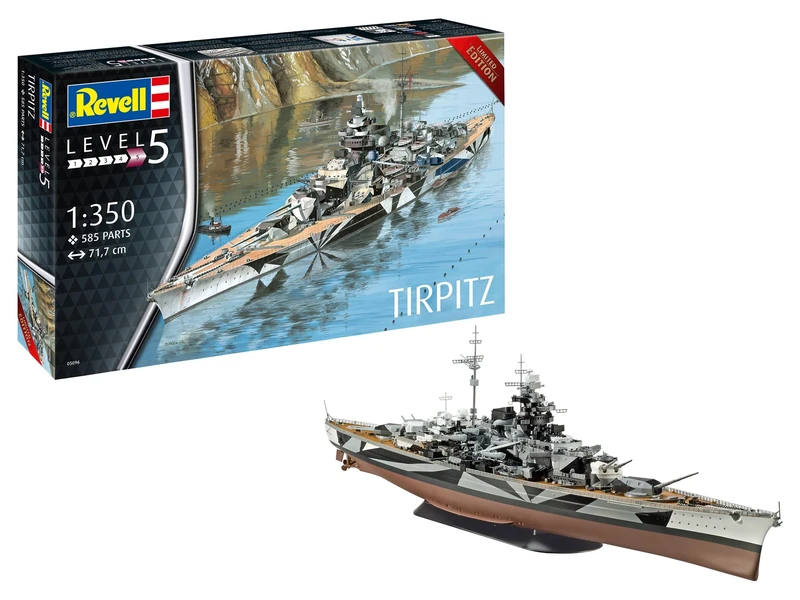 Revell 05096 Battleship Tirpitz Platinum Edition 1:350 Scale Unbuilt/Unpainted Plastic Model Kit