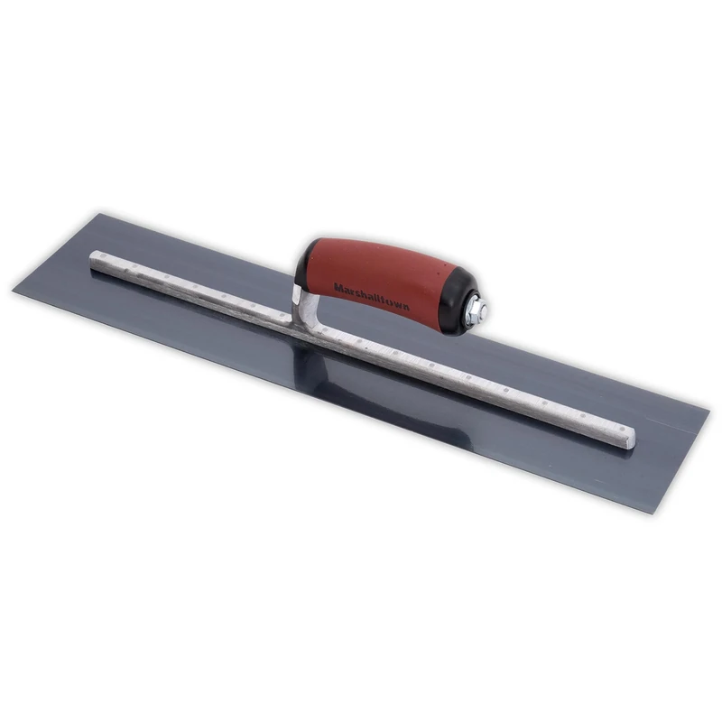 MARSHALLTOWN Finishing Trowels, DuraSoft Handle Material, 102mm Width, 406mm Length, Curved Handle Style, Blue Steel Blade Material, Made in The USA, MXS66BD