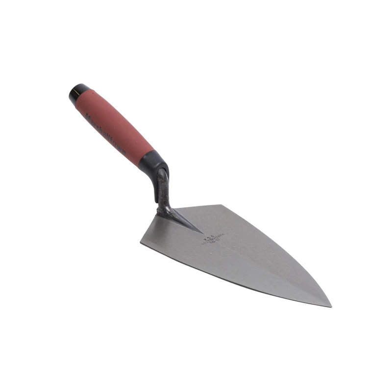 Marshalltown Brick Trowels, Philadelphia Style, 9 1/2 x 4 3/4 Inch, DuraSoft Handle, Brickwork, Blockwork, Stonework, Masonry, Made in USA, 19 9.5FG