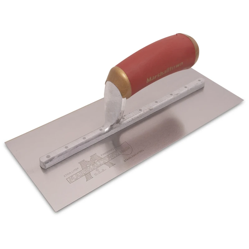 MARSHALLTOWN PermaShape Finishing Trowels, DuraSoft Handle Material, 279mm Length, Stainless Steel Blade Material, 114mm Width, Flat Style, Made in The USA, 1SSFPD