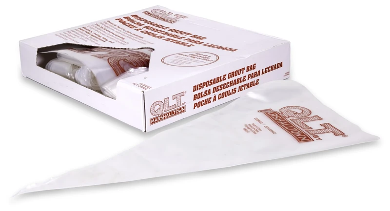 Disposable Grout Bags (50/Box), White, 279 x 533 mm