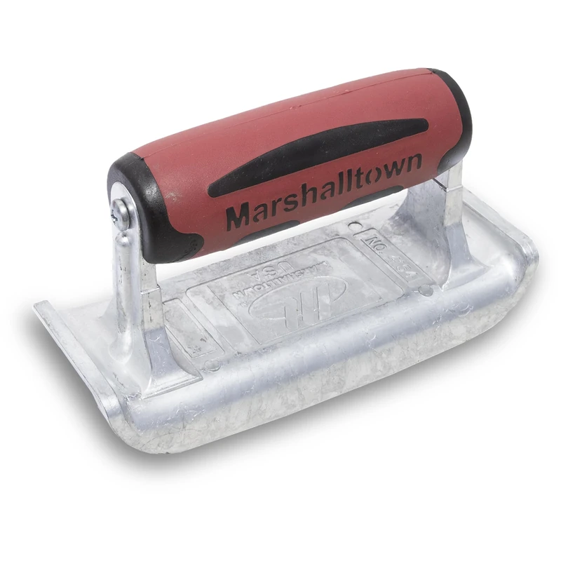 Marshalltown 4154D 6 x 2 3/16 Zinc Edging Trowel DuraSoft Handle 1/4R; 5/8L - Image 1