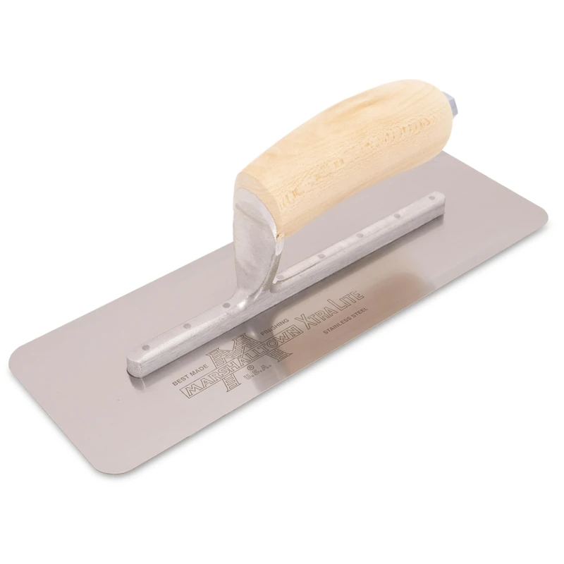 MARSHALLTOWN The Premier Line MXS11SS 11-Inch by 3-3/4-Inch Stainless Steel Venetian Plastering Trowel-Wood Handle