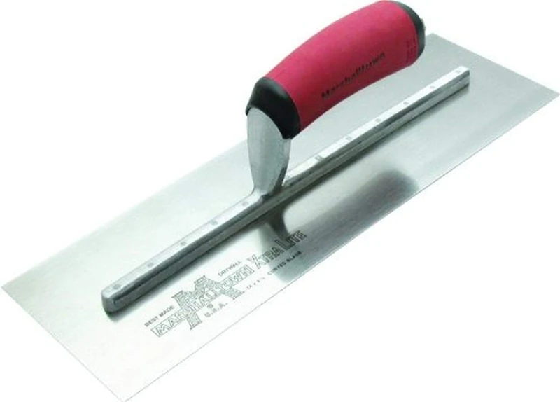 Marshalltown 12ASSD 14 X 4 1/2 SS Drywall Trowel Curved DuraSoft Handle