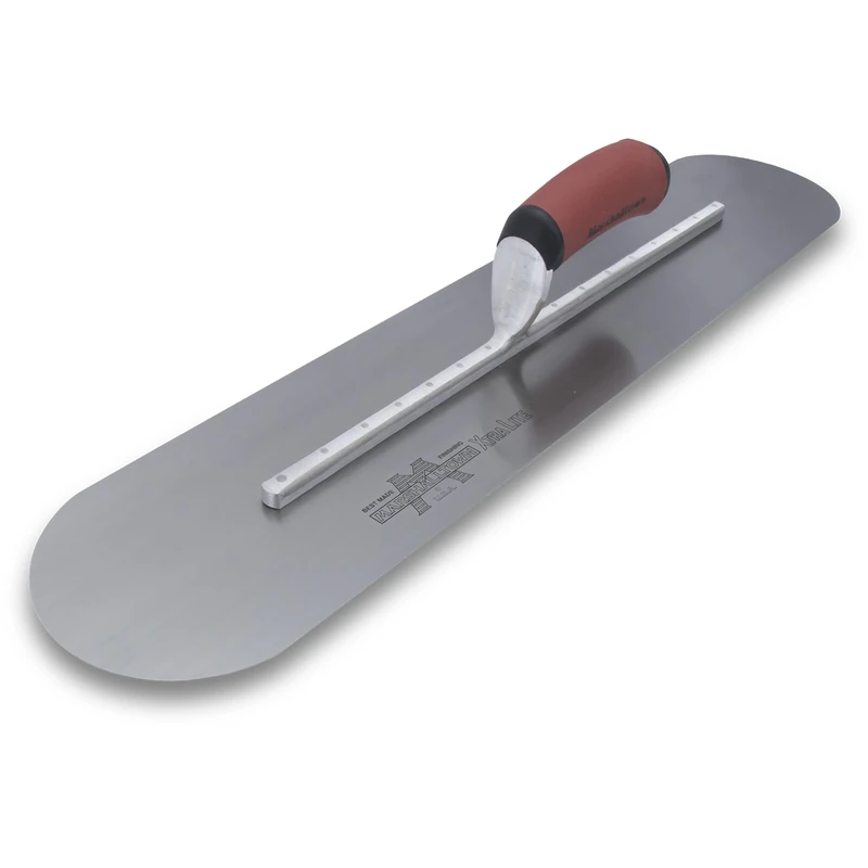 Marshalltown The Premier Line MXS245FD 24-Inch by 5-Inch Fully Rounded Finishing Trowel with Curved DuraSoft Handle