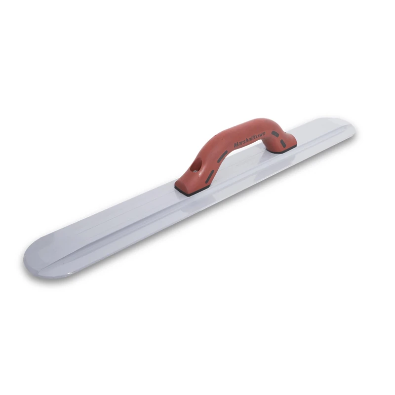 MARSHALLTOWN 155D Round End Magnesium Hand Float – 24" Lightweight Float with DuraSoft® Handle, Smooth Magnesium Blade for Finishing Concrete Surfaces with Reduced Lines