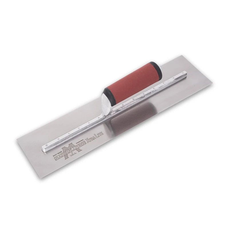 18 X 4 Carbon Steel Smoothing Trowel - Straight Durasoft Handle