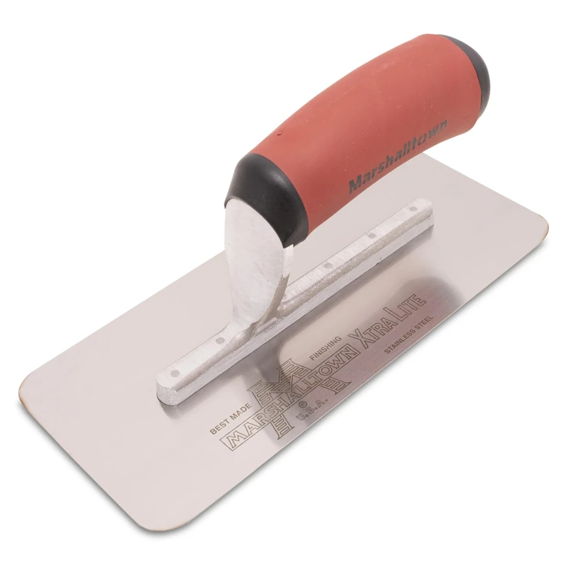 MARSHALLTOWN The Premier Line MXS11SSD 11-Inch by 3-3/4-Inch Stainless Steel Venetian Plastering Trowel with DuraSoft Handle