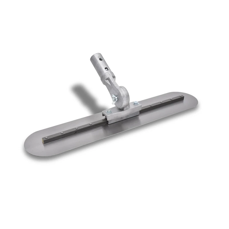 Marshalltown Floor Smoother, Screed Smoother, Patch Including Adjustable Push Button Tilt Joint with Rounded Ends, Made of Carbon Steel, Size of Smoother: 762 x 127 mm