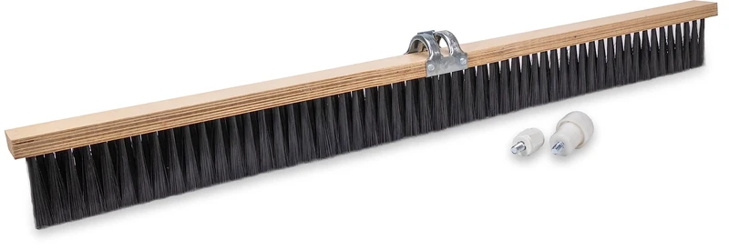 MARSHALLTOWN 6631 Large Concrete Broom – 36" Soft Plastic Bristle Broom with Adjustable Threaded Handle Socket, Long‑Grain Concrete Finishing Tool, Durable USA‑Made Construction