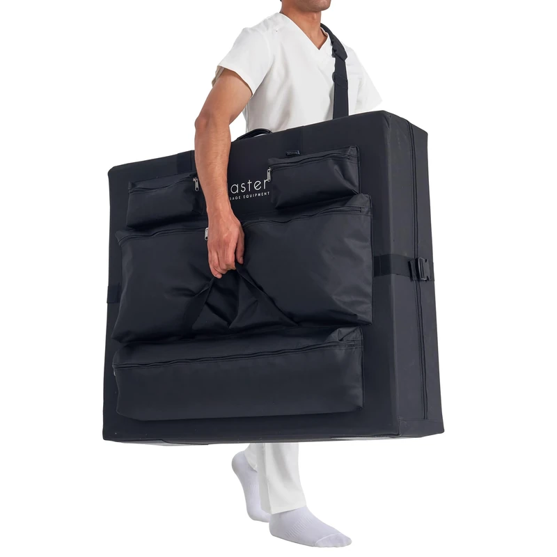Master Massage Universal Size Wheeled Massage Table Carry Case with Wheels, Fits 27” to 32” Width Folding Massage Table - Black