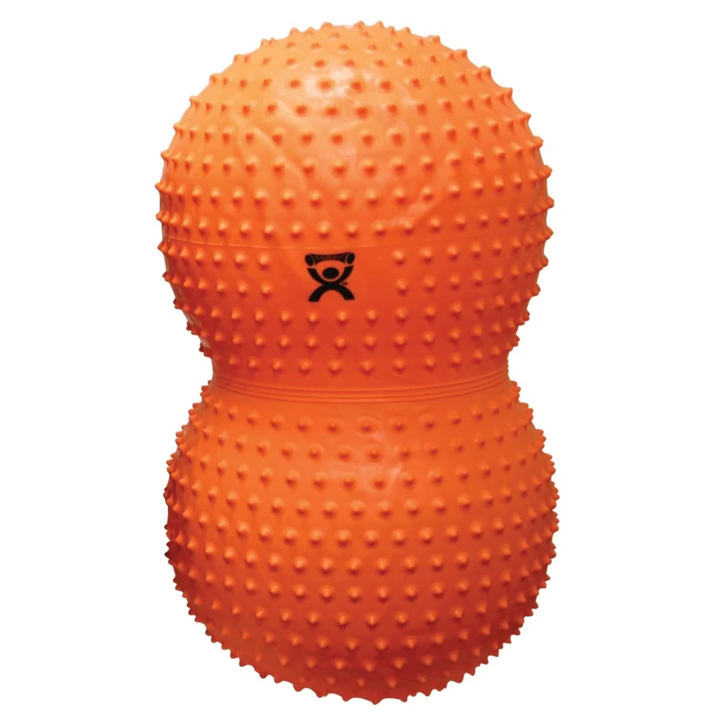 CanDo Exercise roll with NUBS / motoric ball / peanut-shaped fitness ball - CanDo® Peanut Ball SENSI - orange, 50 cm x 100 cm