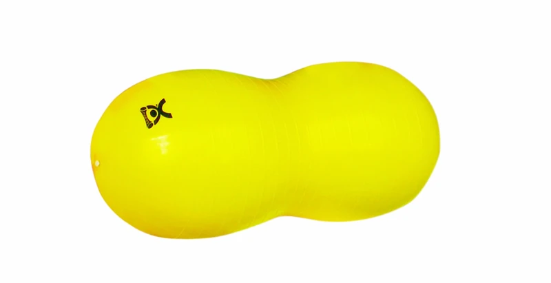 CanDo Exercise roll / motoric ball / peanut-shaped fitness ball - CanDo® Peanut Ball - yellow, 40 cm x 90 cm