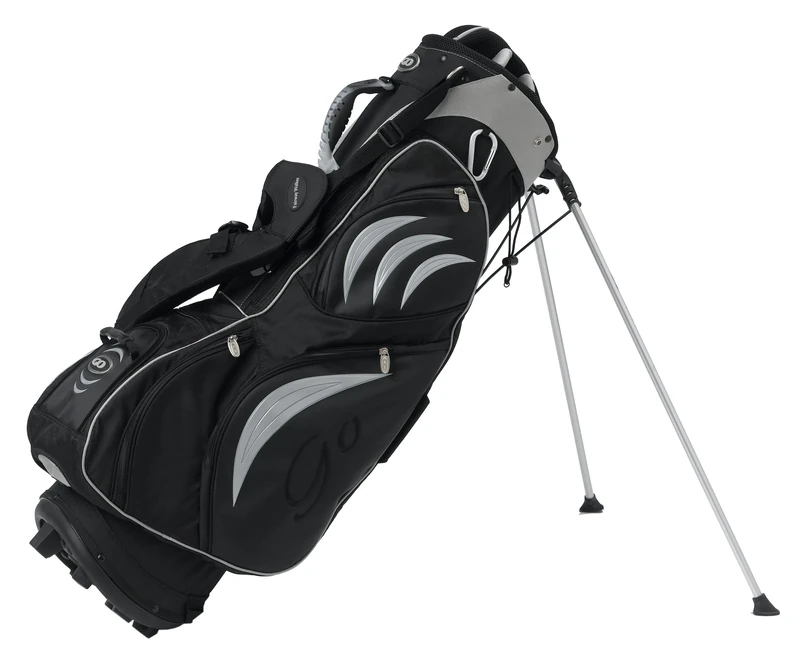 Go Fairway Walker Stand Bag - Black/Silver