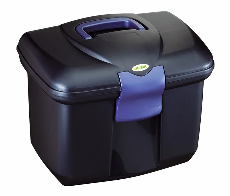 Covalliero Kerbl Grooming Box Roma Midnight Blue, 15.9 x 12.6 x 11.5 inches