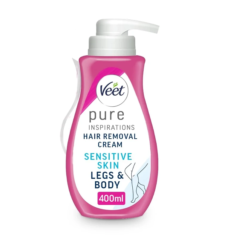 Veet Pure Hair Removal Cream 400ml - Legs & Body Smoothness - Image 1