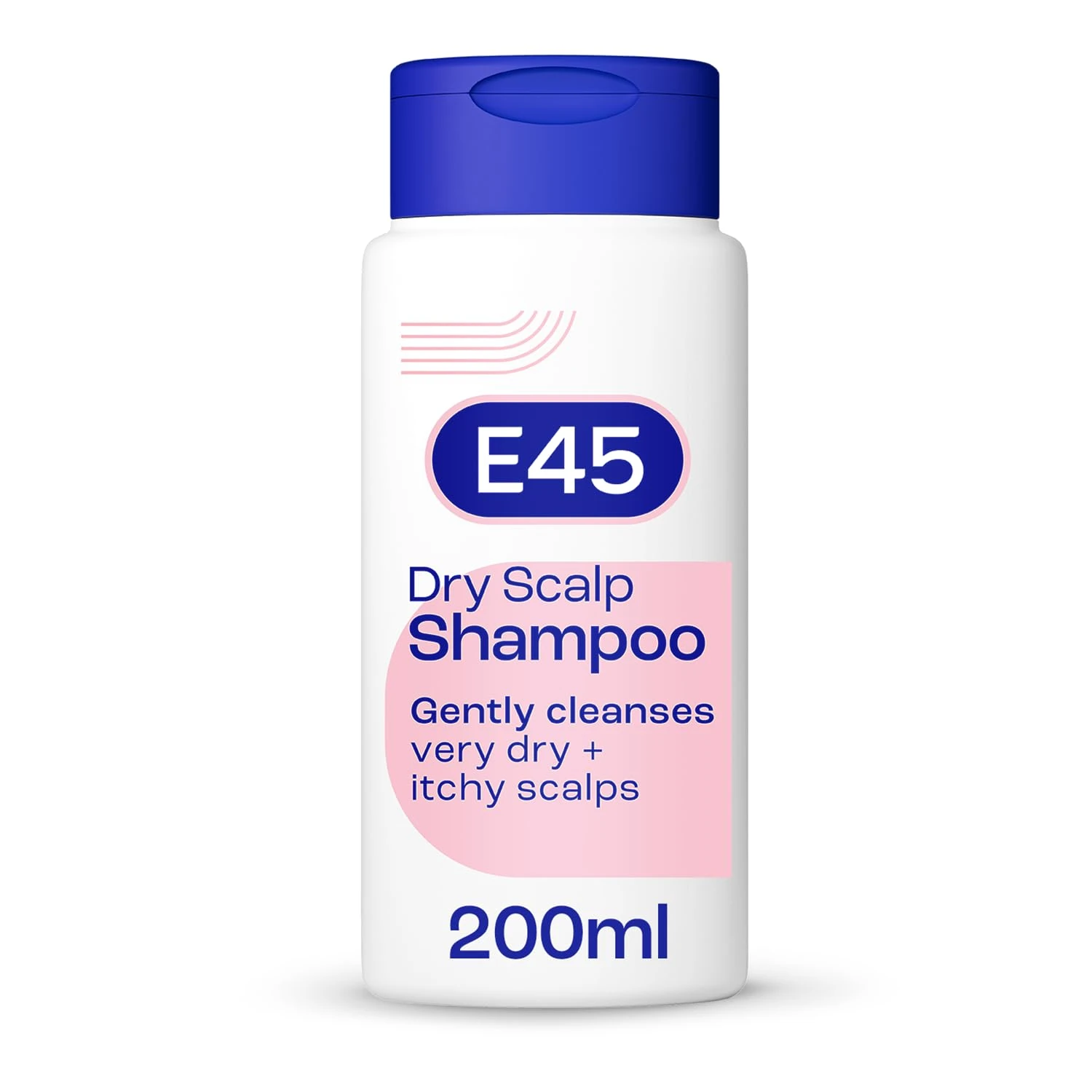 E45 Dry Scalp Shampoo for Very Dry, Itchy and Flaky Scalp - Anti Dandruff Shampoo with hydrating Vitamin B5 – Free from fragrance, soap and perfume 200ml